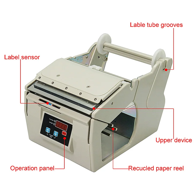 Digital Automatic Label Dispenser X130 X180 Sticker Stripping Separating Labeling Labeler Packing Machine
