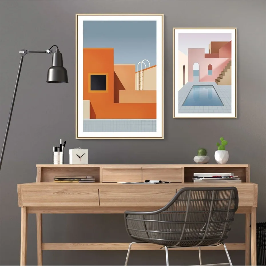 Abstract Still Life Scandinavia Geometric Wall Art Canvas Painting Posters and Prints Pictures for Dining Room House Decor