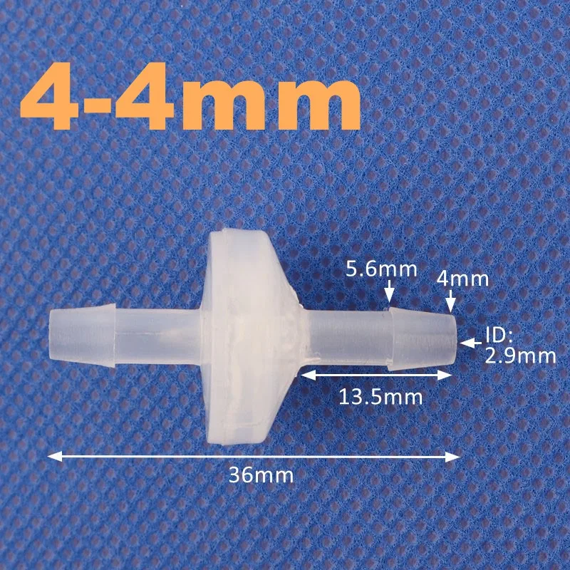 1 ~ 200 قطعة PP الغذاء الصف تحقق صمام حوض السمك مضخة هواء عدم العودة ل الوقود الغاز السائل النفط في اتجاه واحد صمام