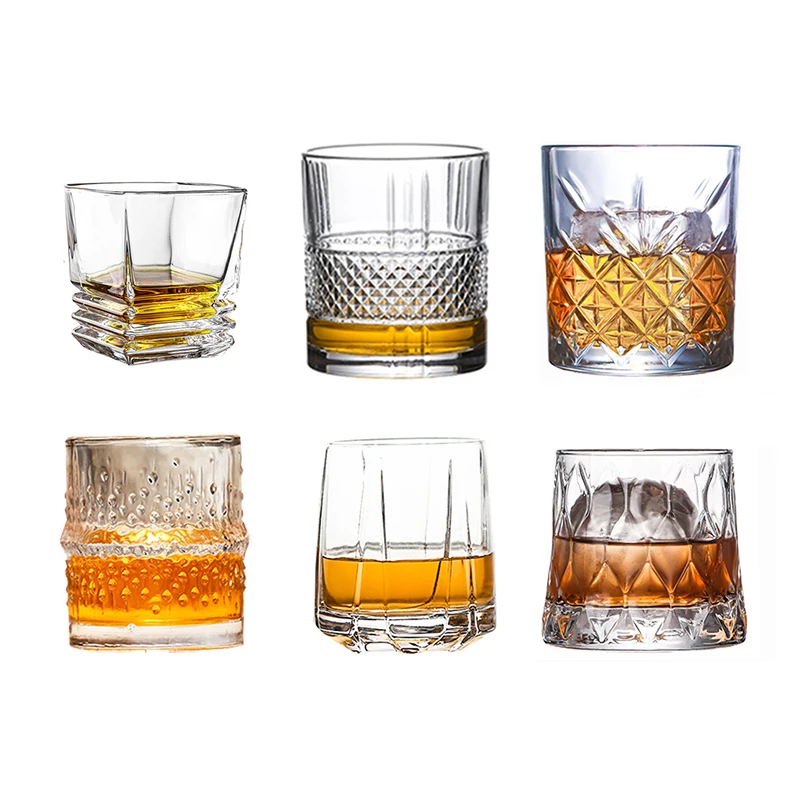 Szklanki do whisky, okulary szkockie, staroświeckie szklanki do whisky/idealny prezent dla miłośników szkockich/szkło stylowe do Bourbon/Rum