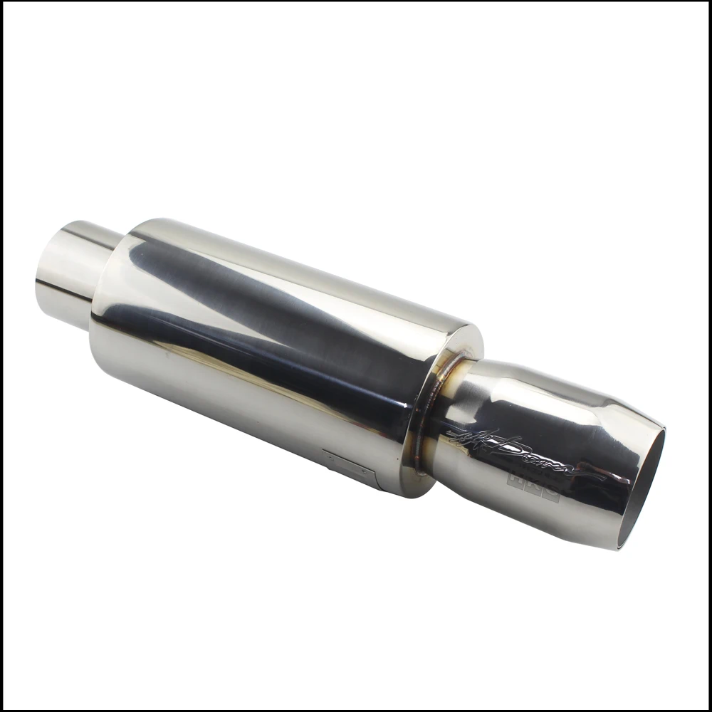 Car Motorcycle Exhaust Systems Mufflers Tip Universal Stainless Steel ID 51 57 63mm Export 76mm Styling Muffler Tail Pipe