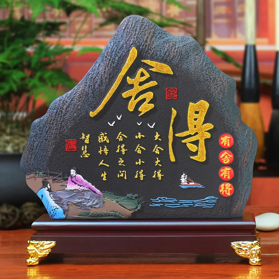 

Zen decoration tea ceremony crafts in the tea room new Chinese style creative home furnishing antique rack decoration