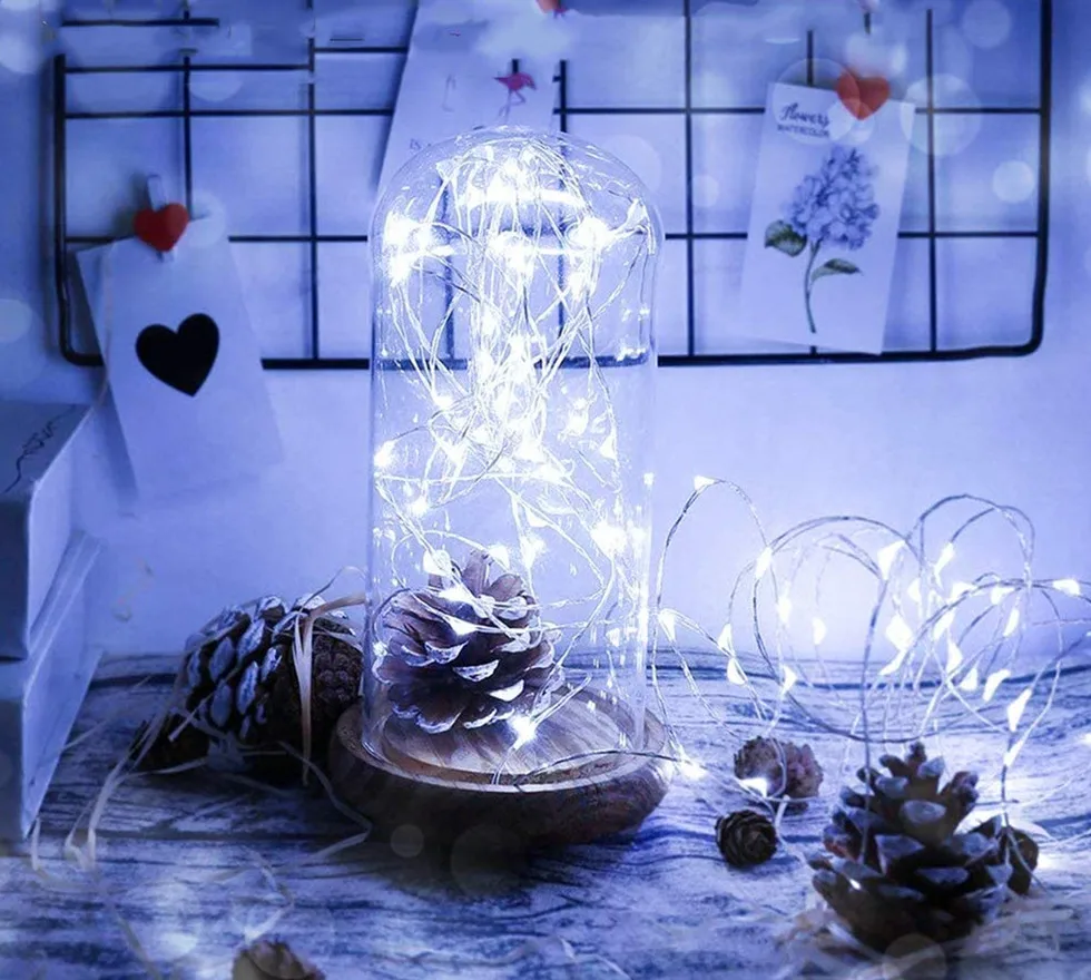 Upgrade Led Festival Garlands Waterproof Copper Wire Holiday Fairy String Light CR2032/USB Decoration Bedroom Christmas Wedding