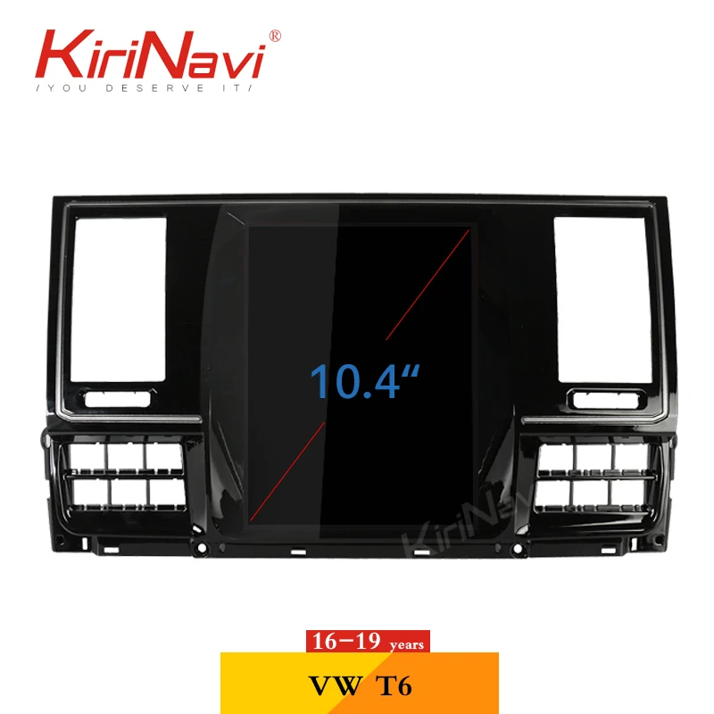 KiriNavi Vertical Screen Tesla Style Android 9.0 Car Radio For VW Volkswagen T6 Auto GPS Navigation Radio DVD Multimedia Player