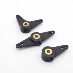 2PCS Nylon Servo Arm Horn Steering Rudder Arm Linkage End Tie Rod Pull Rod End for 3mm Shaft RC Boat Marine