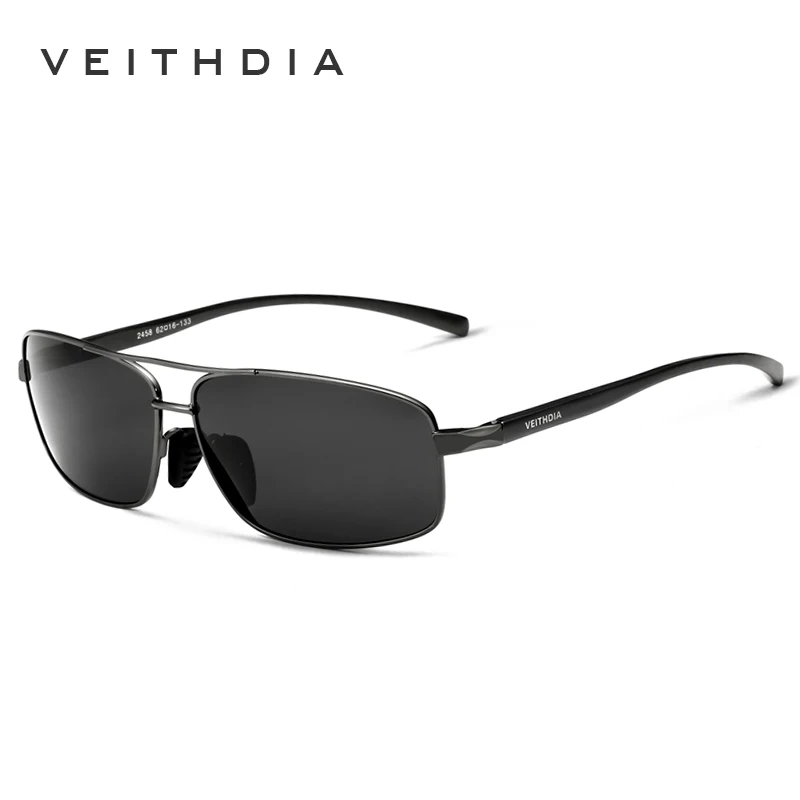 VEITHDIA Brand Designer Sunglasses Men Driving Sports Polarized UV400 Lens Male Outdoor Sun Glasses Eyewear Accessories 2458