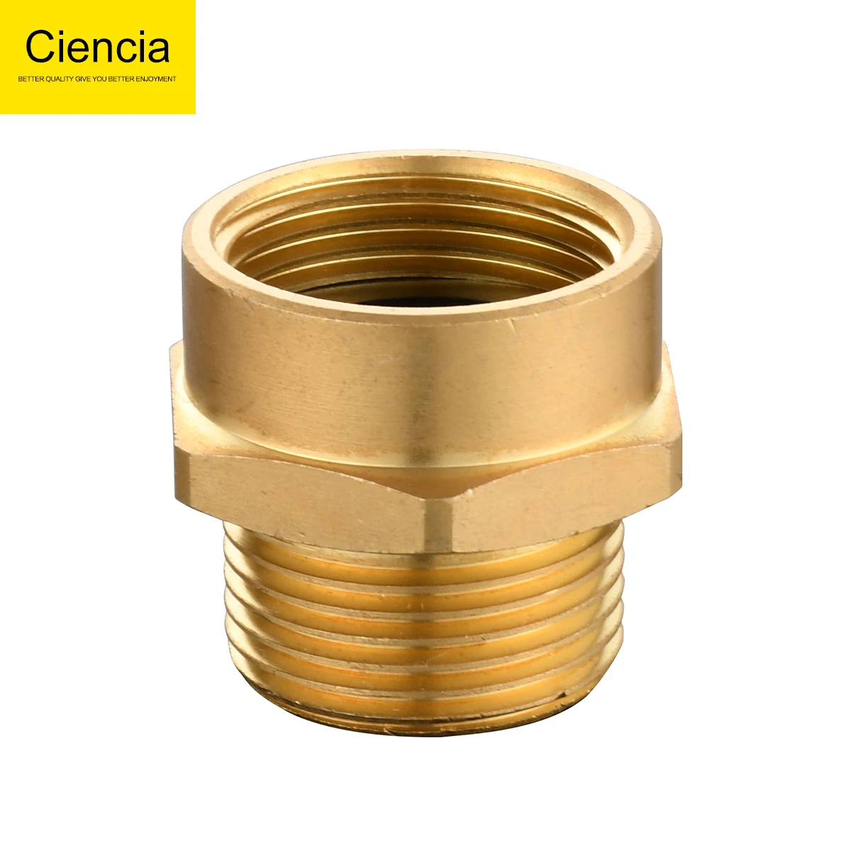 Ciencia Connector G 1/2 Female to US 1/2 NPT Male Pipe Fittings G Thread 3/4