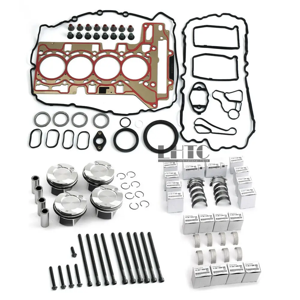 

Ремонт двигателя Ремонт поршней комплект CR 10:1 для BMW 328i 428i X3 F10 F30 F33 E84 F25 N20 N26 2,0 T 2,0 N20B20A N20B20