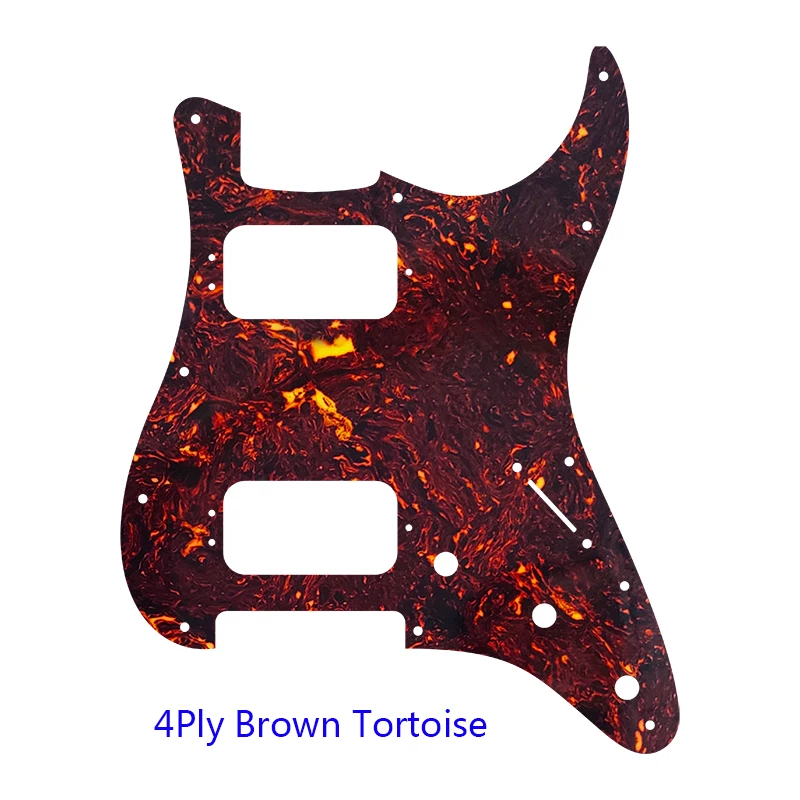 Fei Man Custom Guitar Parts, 72 ',11 Screw Hole,Standard St Deluxe,Humbucker HH Guitar Pickguard,Scratch Plate Flame Pattern