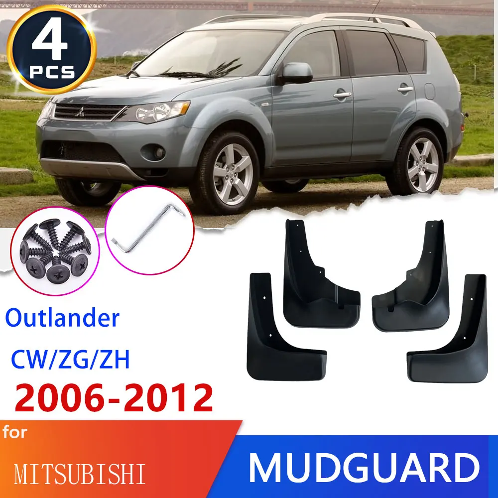 

Car Tire Fender Mud Flaps For Mitsubishi Outlander 2006~2012 Perodua Road Guards Mudflap Mudguards Splash Goods Accessories 2007