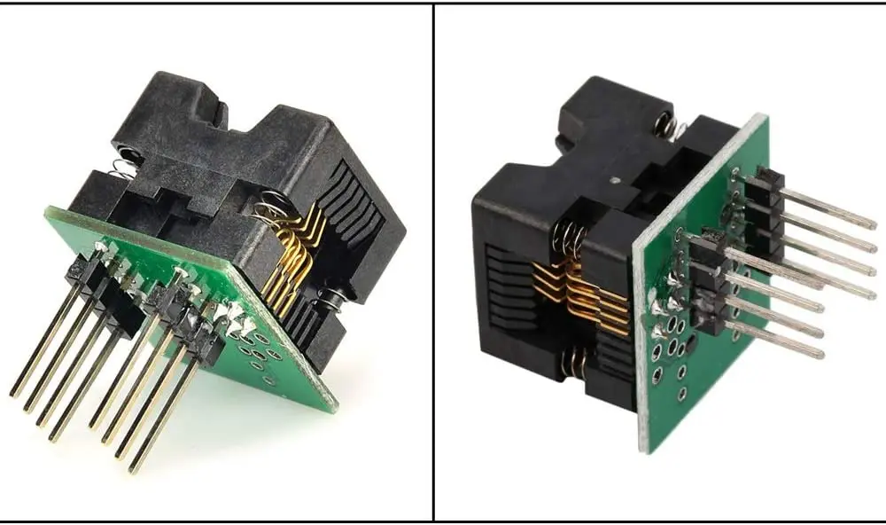 2 шт., модуль-адаптер SOIC8 SOP8-DIP8 для программатора