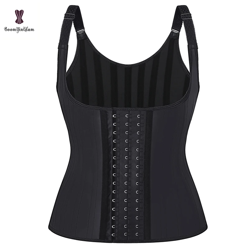 

Women Underwear Corselet Glitter Latex Waist Trainer Vest With Modeling Strap Slimming Girdle Fajas Sashes Vests Plus Size