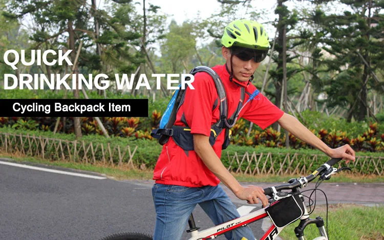 Wandern Trink Laufen Rucksack Männer 5L Camping Mit Wasser Flasche MTB Radfahren Rucksäcke männer Atmungsaktive Marathon Tasche Ausrüstung – Detail 3