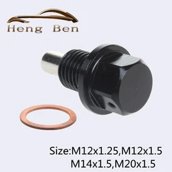 Magnetic Oil Sump Nut Drain Oil Plug Screw Oil Drain Magnetic Oil Plug Nut M12X1.25 M12X1.5 M14 X 1.5 M20X1.5