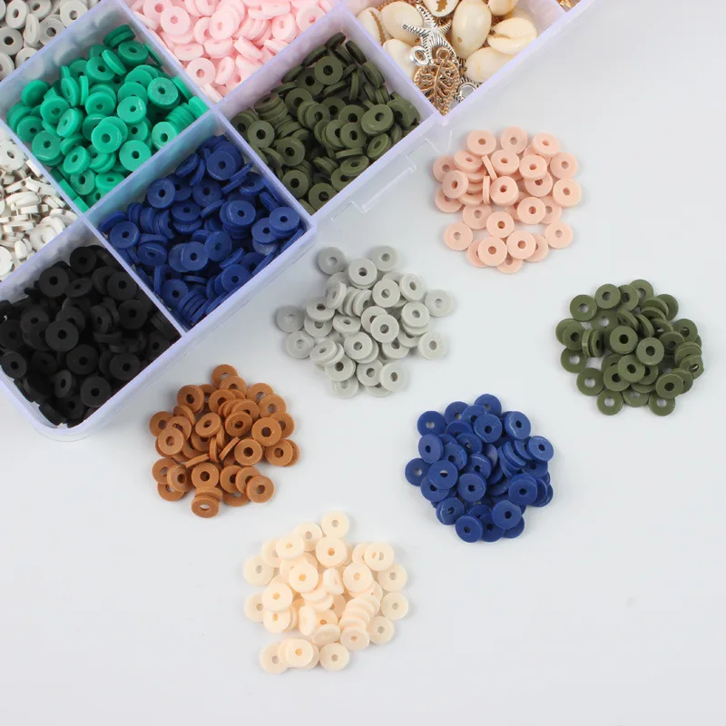 15 g 6 mm soft beads box color of wafer jewelry DIY accessories