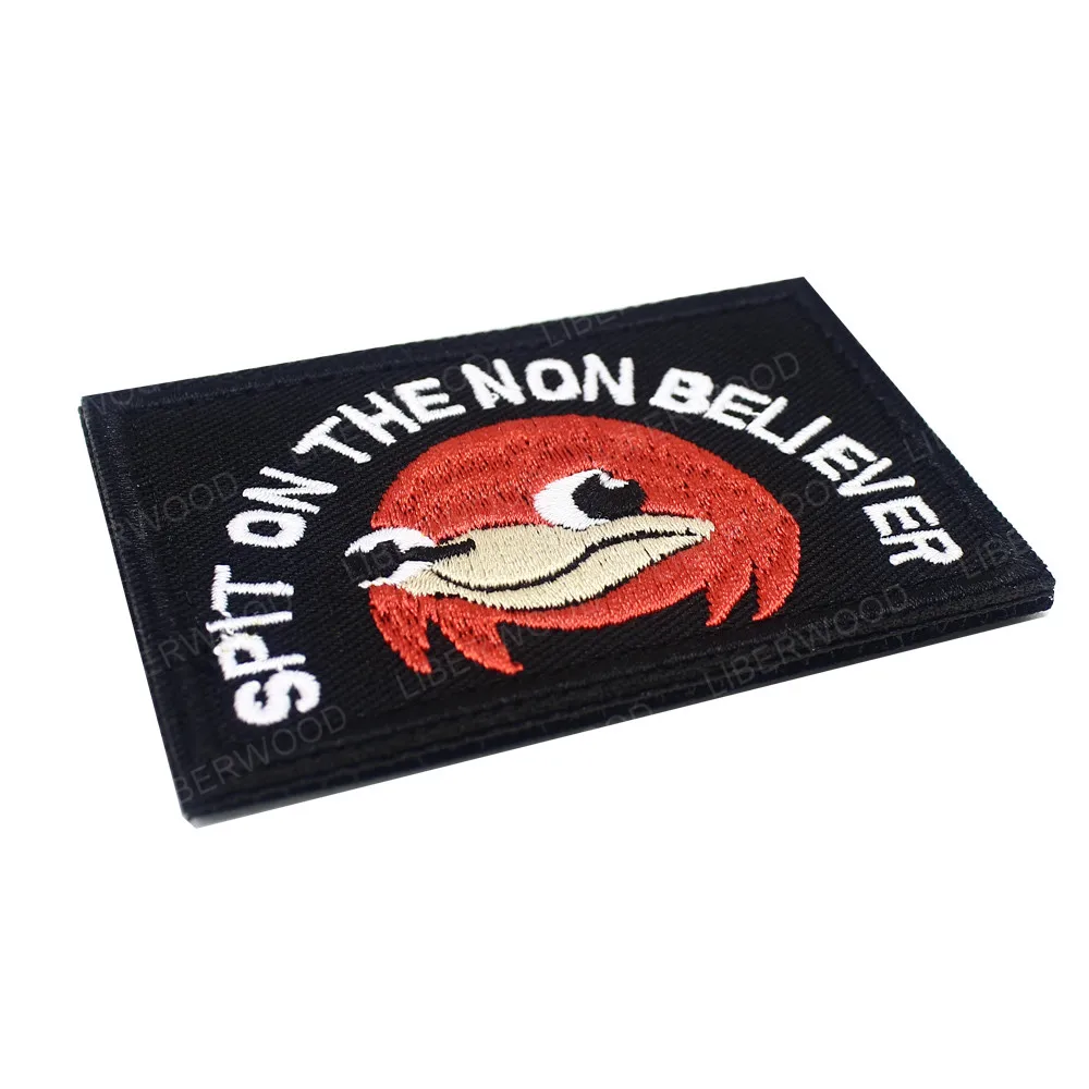 الأوغندي المفاصل المطرزة التصحيح متابعة لي أعرف دي واي بولي كلوريد الفينيل المطاط شارة الملابس على ظهره زين #3