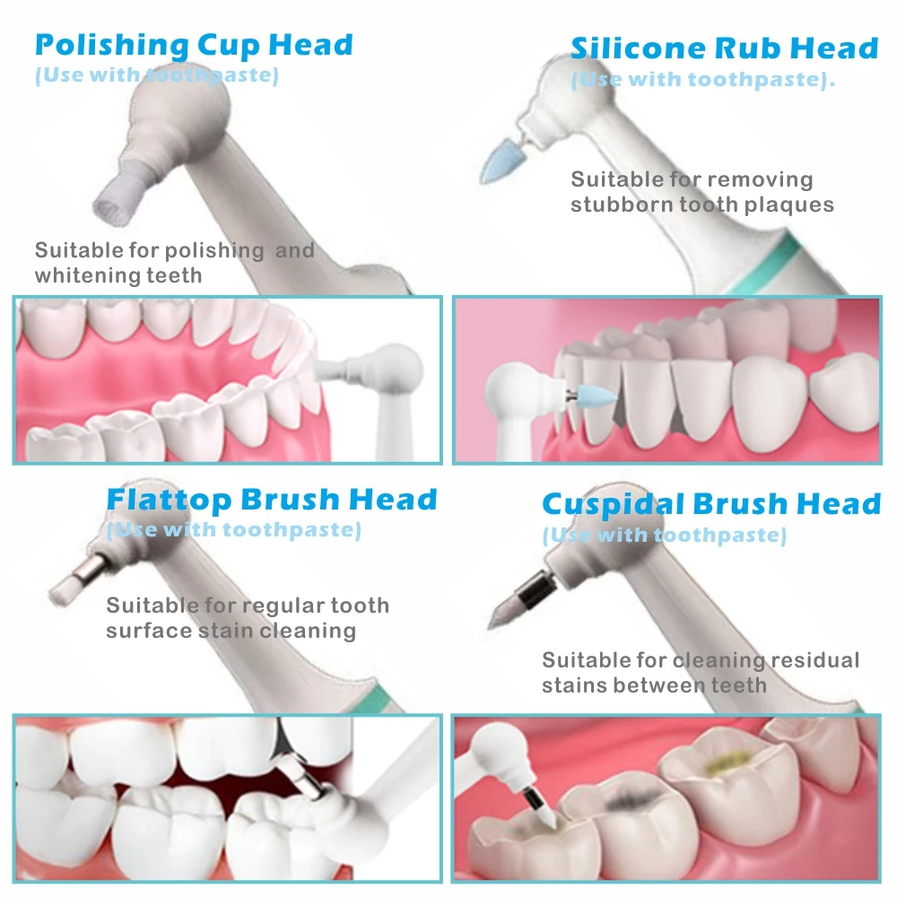 1806# Teeth Cleaning  Brush Replacement Heads/ Rubber Grinding /Fine Bristles Brush/ Tooth Dirt Cleaner