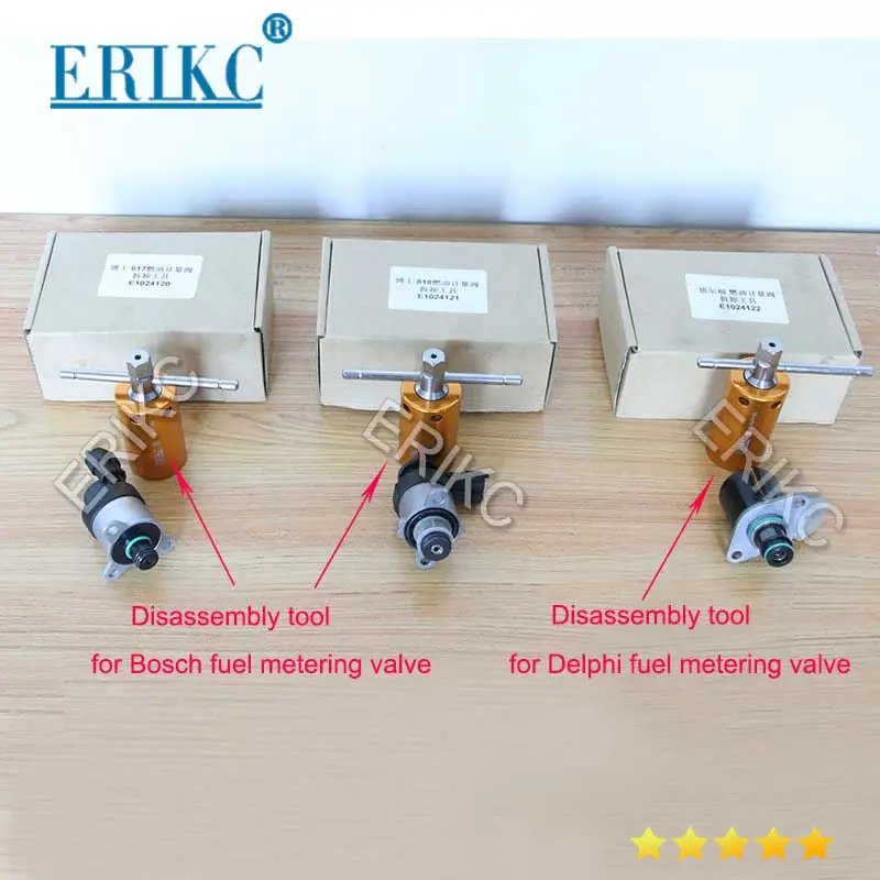 ERIKC Diesel Common Rail Tool for SCV PVC PCV Rama Fuel Metering Valves Removle Dismounting Tools for BOSCH 617 and 818 DELPHI