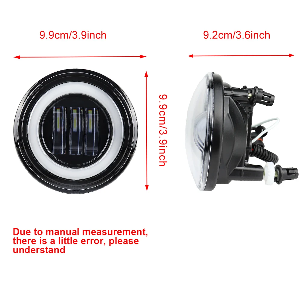 LED Fog Lights Halo DRL Lamps for Chevy Avalanche 1500 2007-2013 / Camaro 2010-2013 / Colorado 2015-2020 / Tahoe 2007-2014
