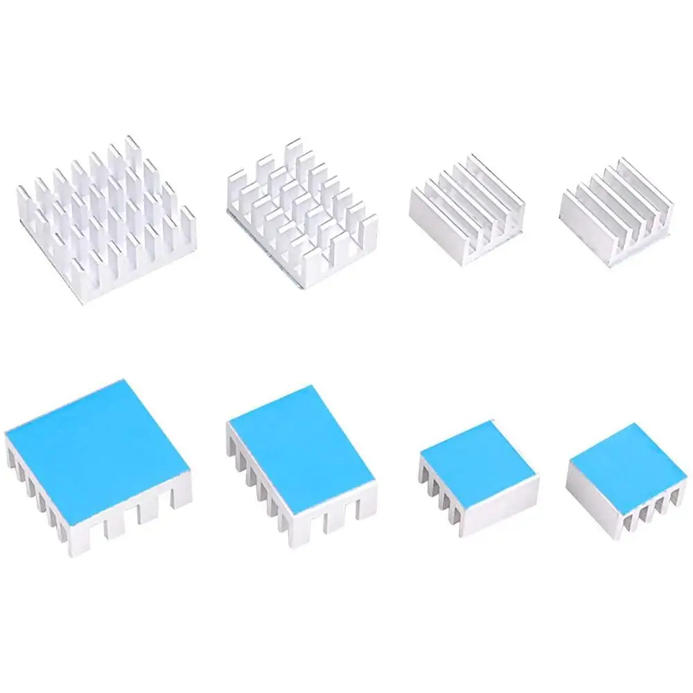 4 Teile/paket Raspberry Pi 4 Modell B Kühlkörper Kit, kühl Aluminium Kühlkörper Set Für Raspberry Pi 4B (4 Teile/satz)