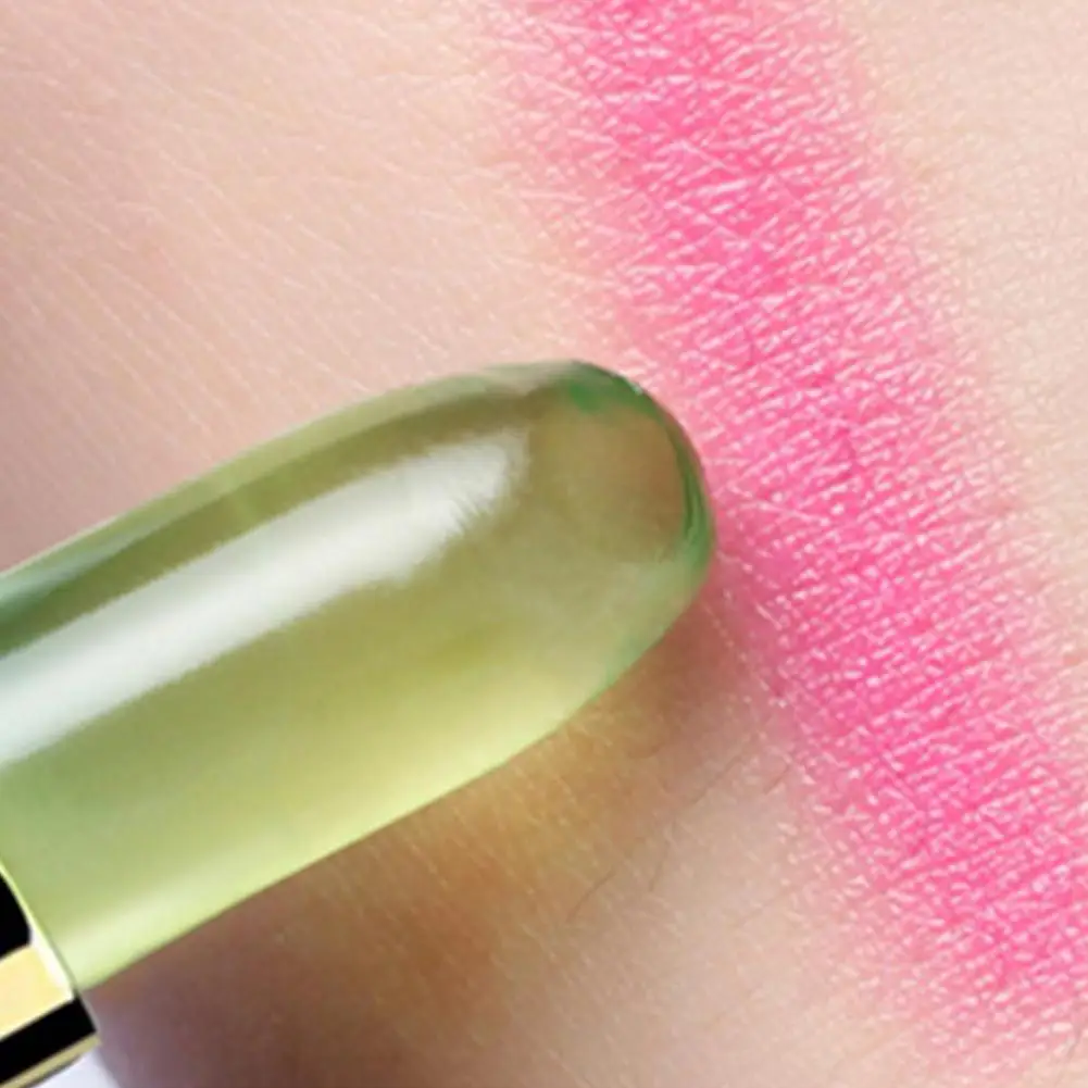 Lápiz labial orgánico de gelatina de Aloe Vera, Pintalabios que cambia de Color, maquillaje de labios de planta Natural