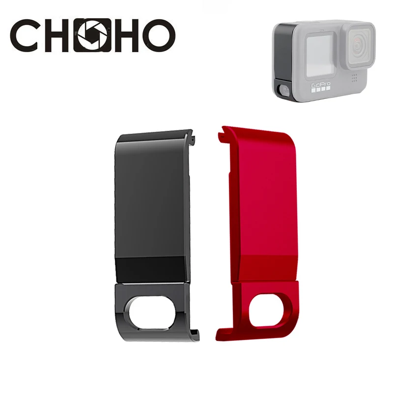 For GoPro 9 10 11 12 Rechargeable Side Cover Aluminium Alloy Replacement Battery Lid Door Cover For Go Pro Hero12 Accessories