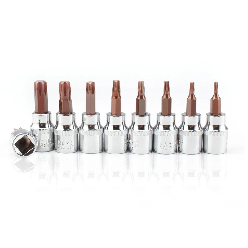 1pc 3/8 drive torx hex phillips pozi soquete bits t50 t55 ph pz parafusos h8 h10 soquete allen chave chave chave chave chave de fenda bit