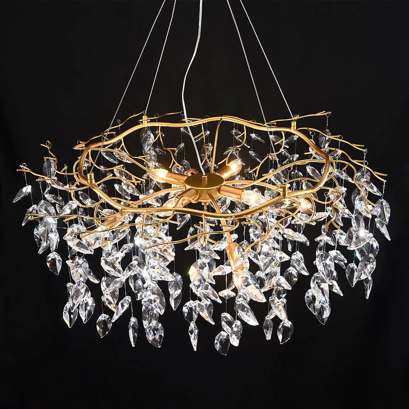 

Nordic Luxury Vintage Chandelier Lighting Modern Large Lustre LED Ceiling Chandeliers Loft Indoor Hanging Lamps for Living Room