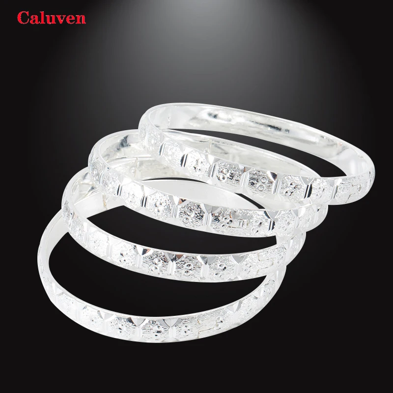 

Dubai Silver Bangles High Quality Women Bride Jewelry Gold Color Ethiopian Indian bangle African Middle East Bangles Bracelets