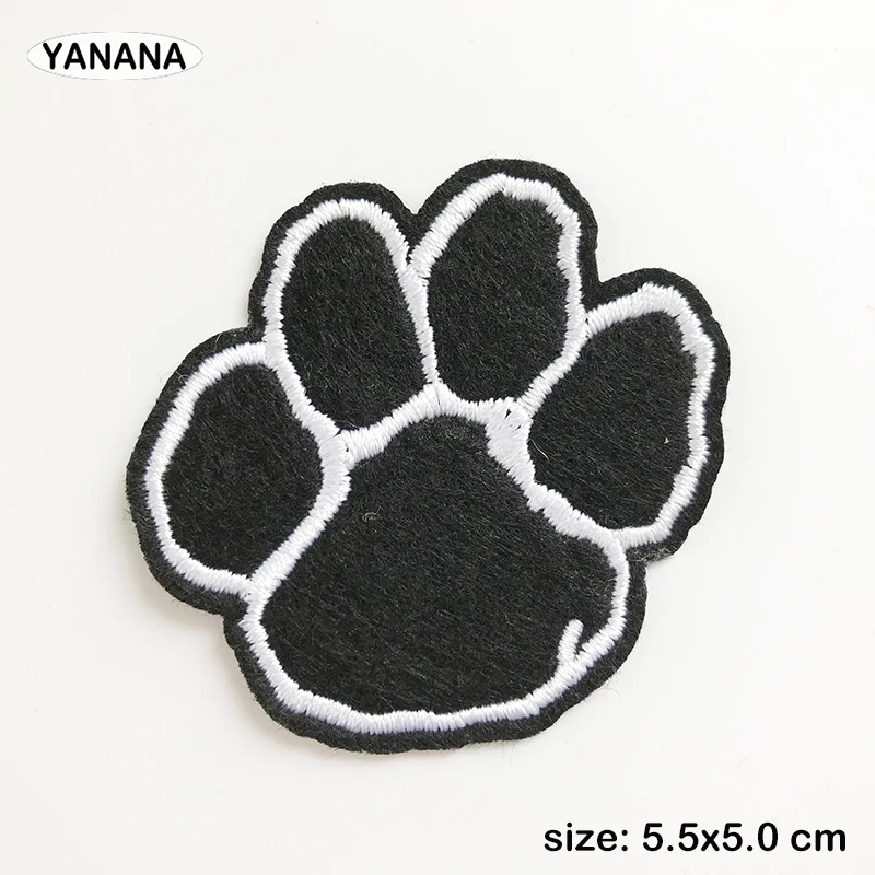 Patch ricamate con zampa d\'artiglio per abbigliamento strisce fai da te Applique vestiti adesivi ferro su badge