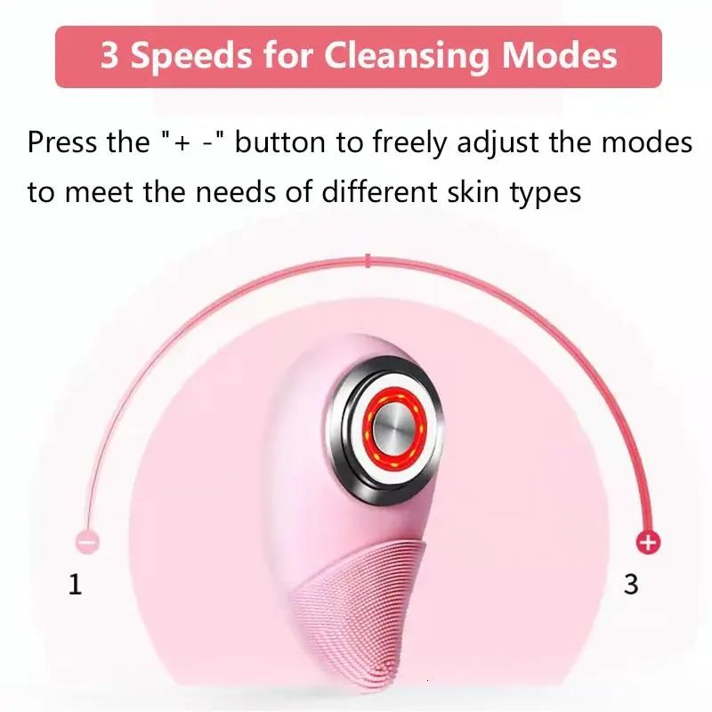 Multi Electric Facial Brush EMS Beauty Device Face Massage Cleansing Sonic Vibration Wrinkle Removal Tightening Skin Care Tools