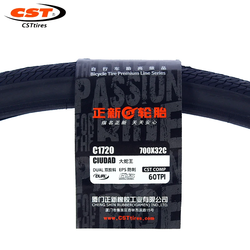 CST CIUDAD-Road Bicycle Tire, Wear Resistant, Road Bike Parts, Station Wagon, C1720, C1720, 700x32c