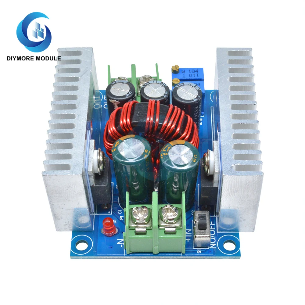 300W 20A DC-DC Buck Converter Step Down Module Constant Current LED Driver Power Step Down Voltage Module Electrolytic Capacitor