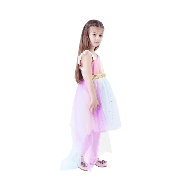 Einhorn Party Kleid Kinder Kleider Für Mädchen Elsa Kostüm Cinderella Kleid Kinder Elegante Mädchen Prinzessin Kleid fantasia infantil