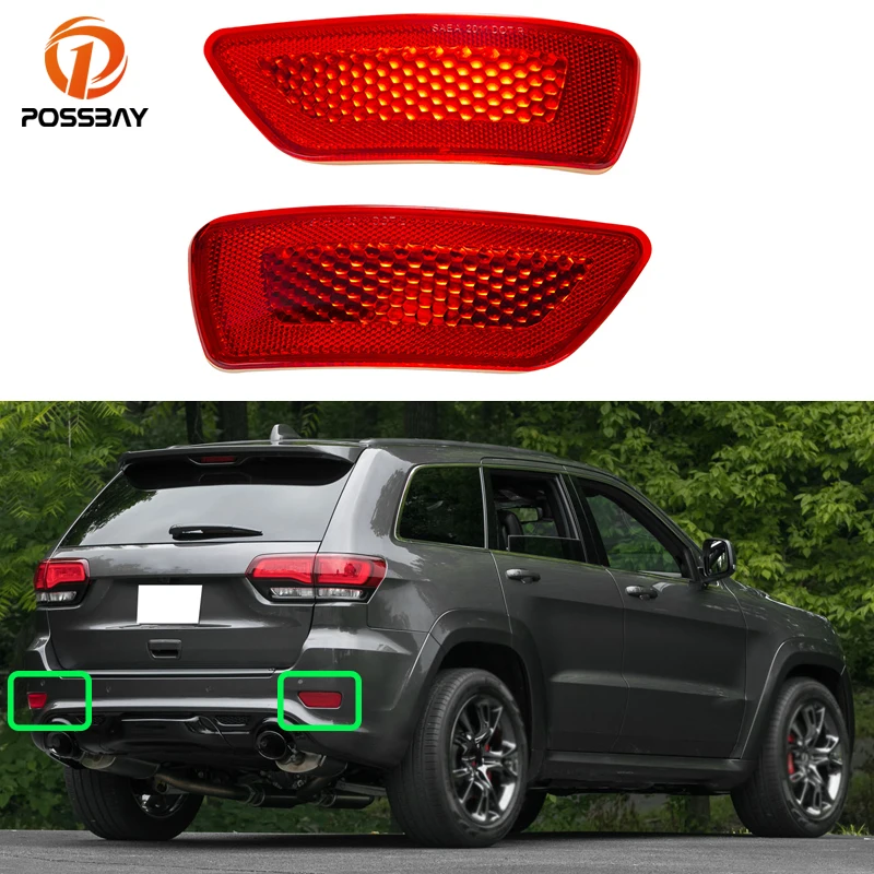 

1 Pair Car Left Right Bumper Reflector for Dodge Journey Crew Crossroad GT R/T SE/Jeep Compass Grand Cherokee Exterior Parts