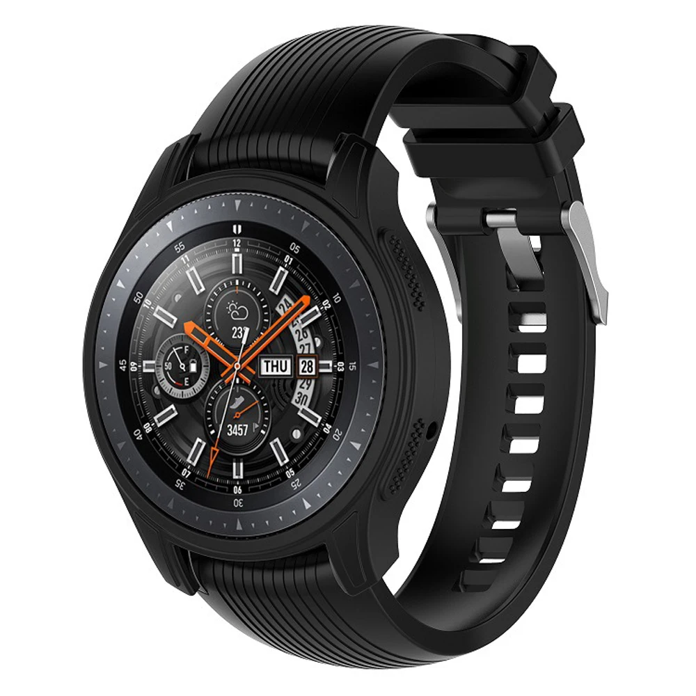 Funda Gear S3 Frontier para Samsung Galaxy Watch 42mm 46mm, funda protectora de silicona, accesorios para reloj