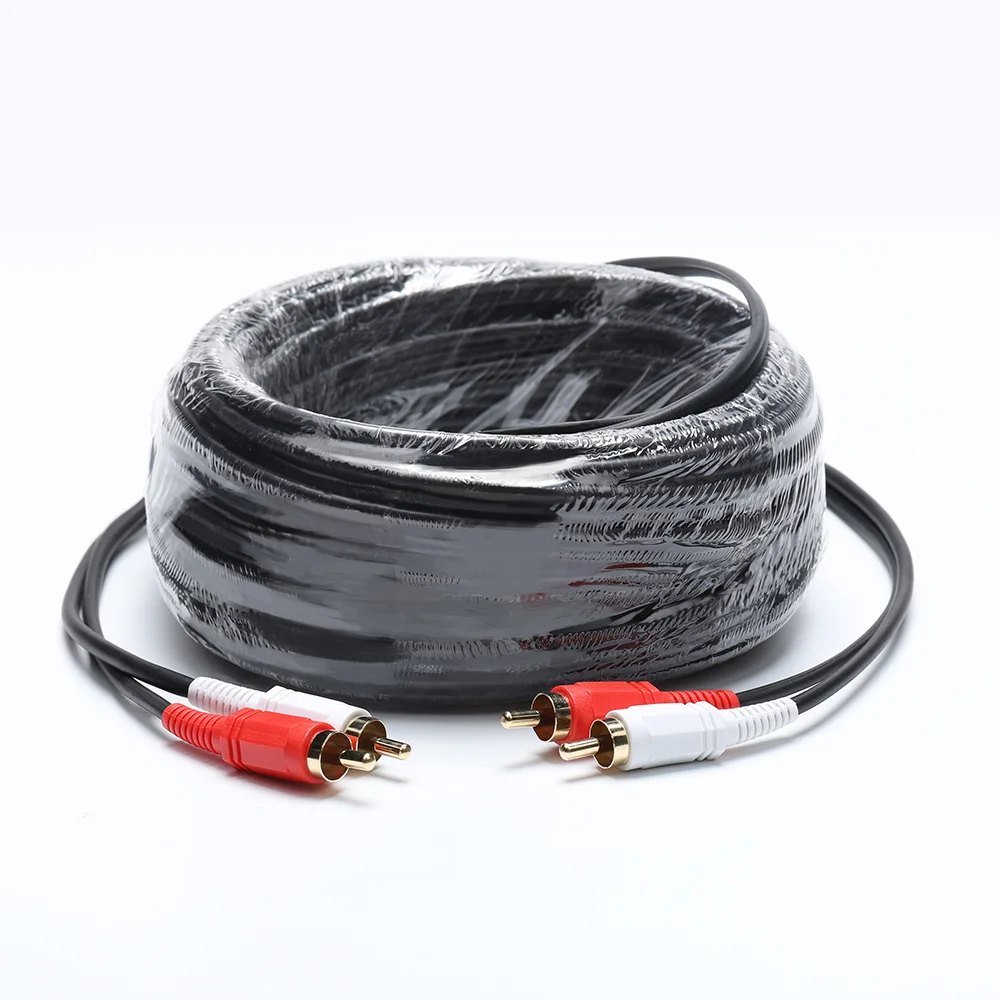 PCER 2RCA a 2 RCA Maschio a Maschio Cavo Audio Gold-Plated RCA Audio Cavo 1.5m 3m 5m per il Teatro Domestico DVD TV CD Amplificatore Cassa di Risonanza