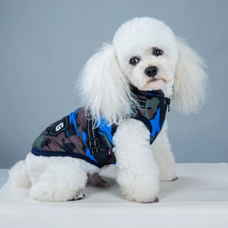 Winter Pet Dog Jacket With Harness Chihuahua Puppy Clothes Vest Clothing Warm Dog Clothes Coat For Small Medium Dogs Outfits