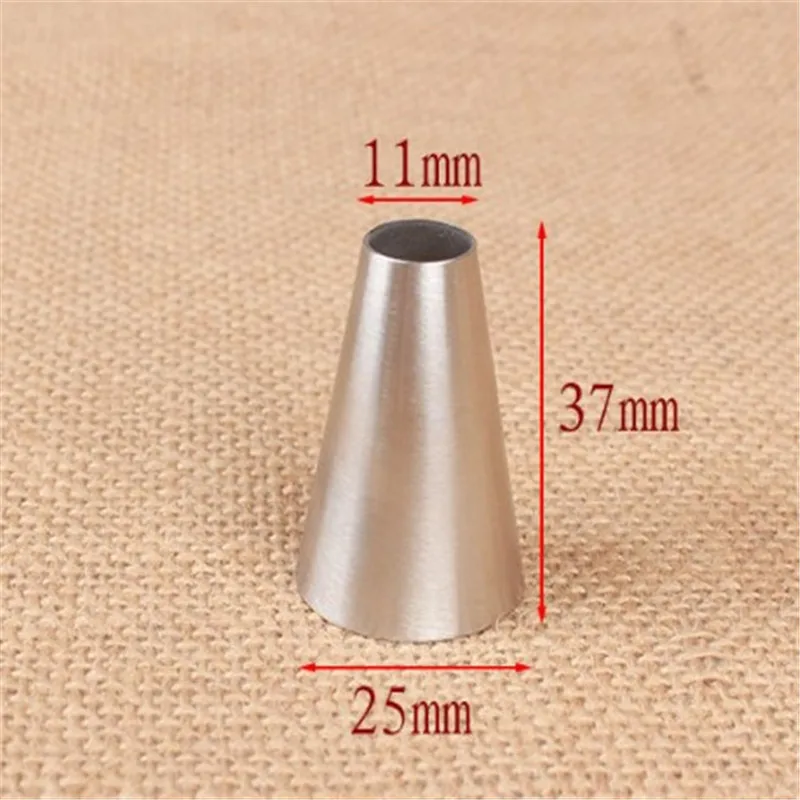 Round Nozzle Cake Nozzles Pastry Tips Cup Cake Cream Decorating Tool Stainless Steel Cupcake Cookie Piping Kitchen Macaroon #2A