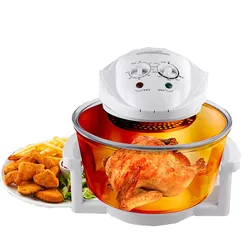 Household Electric Fryer 1300W Chicken Air Fryer 12L Turbo Oven 220V Conventional Infrared Super Wave Oven Electric Fryer