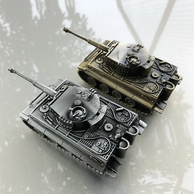 Alloy German tiger heavy tank 1:72 all metal finished model ornaments tracks cannot move