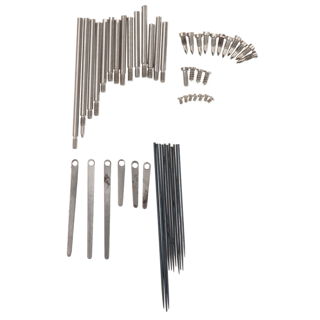 Tooyful 1 Set Clarinet Repair Tool Kit Steel Spring Leaf Key Rollers Screws Reed Needle Woodwind Parts Clarinet Maintenance Repa