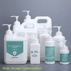 Empty plastic HDPE bottle with Pump dispenser hand washing liquid Lotion Container Leakproof Refillable bottle 1PCS