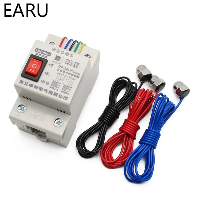 

DF-96DK Automatic Water Level Controller Switch 10A 220V Tank Liquid Level Detection Sensor Porbe Water Pump Controller Control