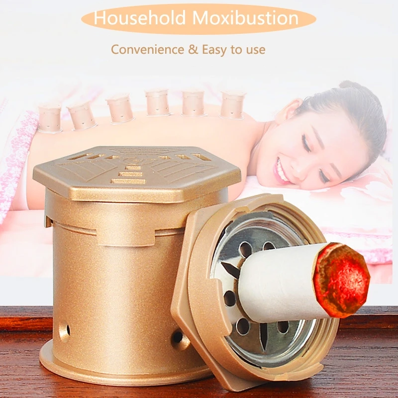 

Moxa Box Chinese Moxibustion Stickers Acupuntura Acupoint Heating Back Therapy Sub-health Women Gynaecology Body