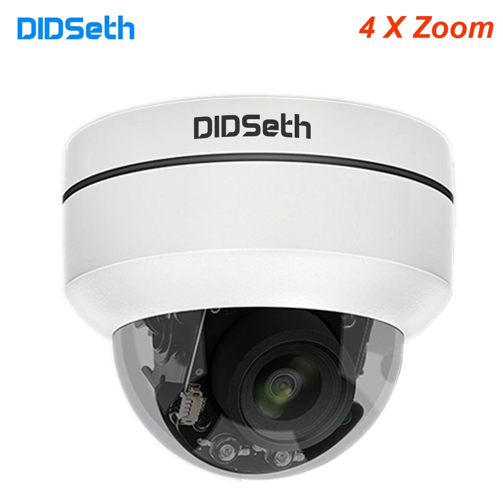 DIDSeth 2MP/5MP H.265 4X Zoom PoE Speed Dome PTZ IP Camera Mini Pan ONVIF CCTV Security Camera IR 40M Outdoor P2P IP Camera