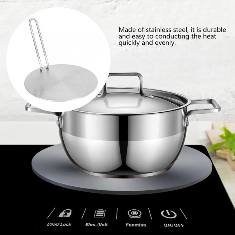 Stainless Steel Induction Cooker Heat Diffuser Induction Plate Adapter Converter Gas Kitchen Electric Cooker Plate Solar Cooker