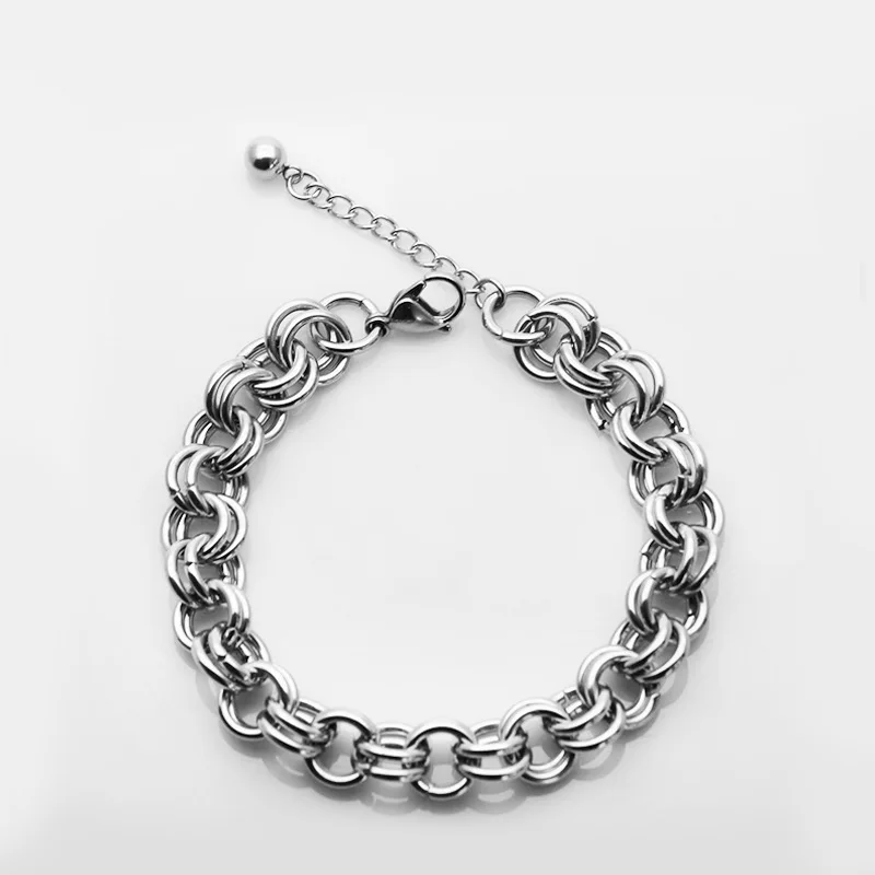 Fashion Titanium Steel Multi-round Bracelet Stainless Steel Simple Men And Women All-match Jewelry Hot Sale