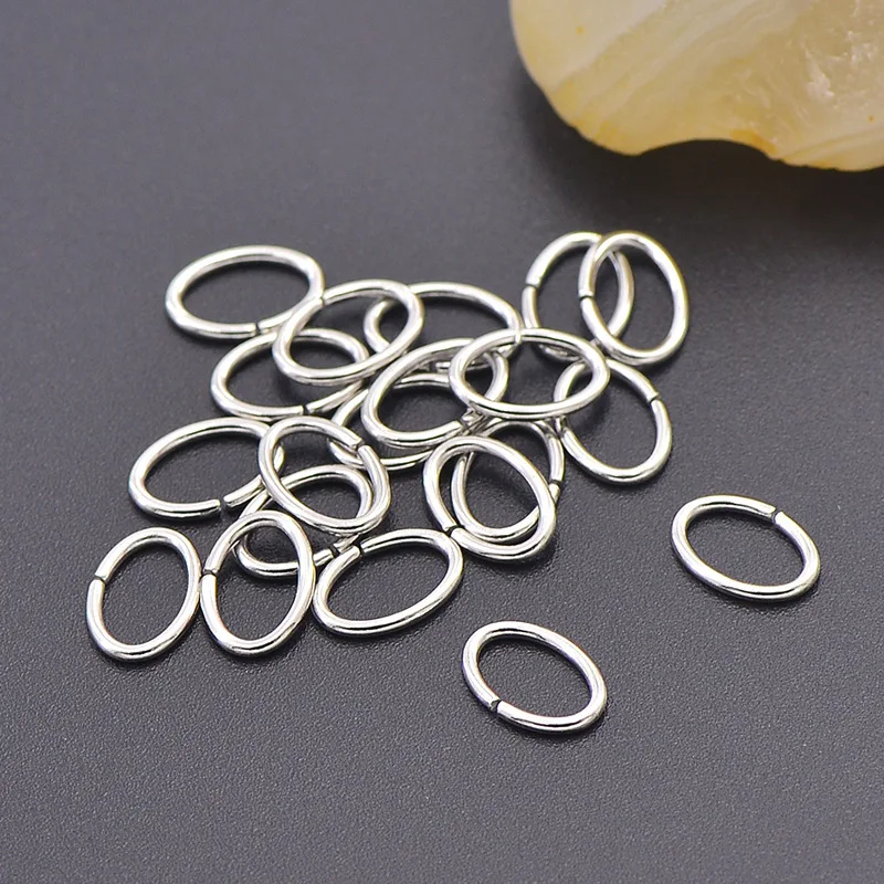 

500pcs Stainless Steel Oval Jump Rings Close But Unsoldered 9.6x6.5x1mm,Stainless Steel Color F65