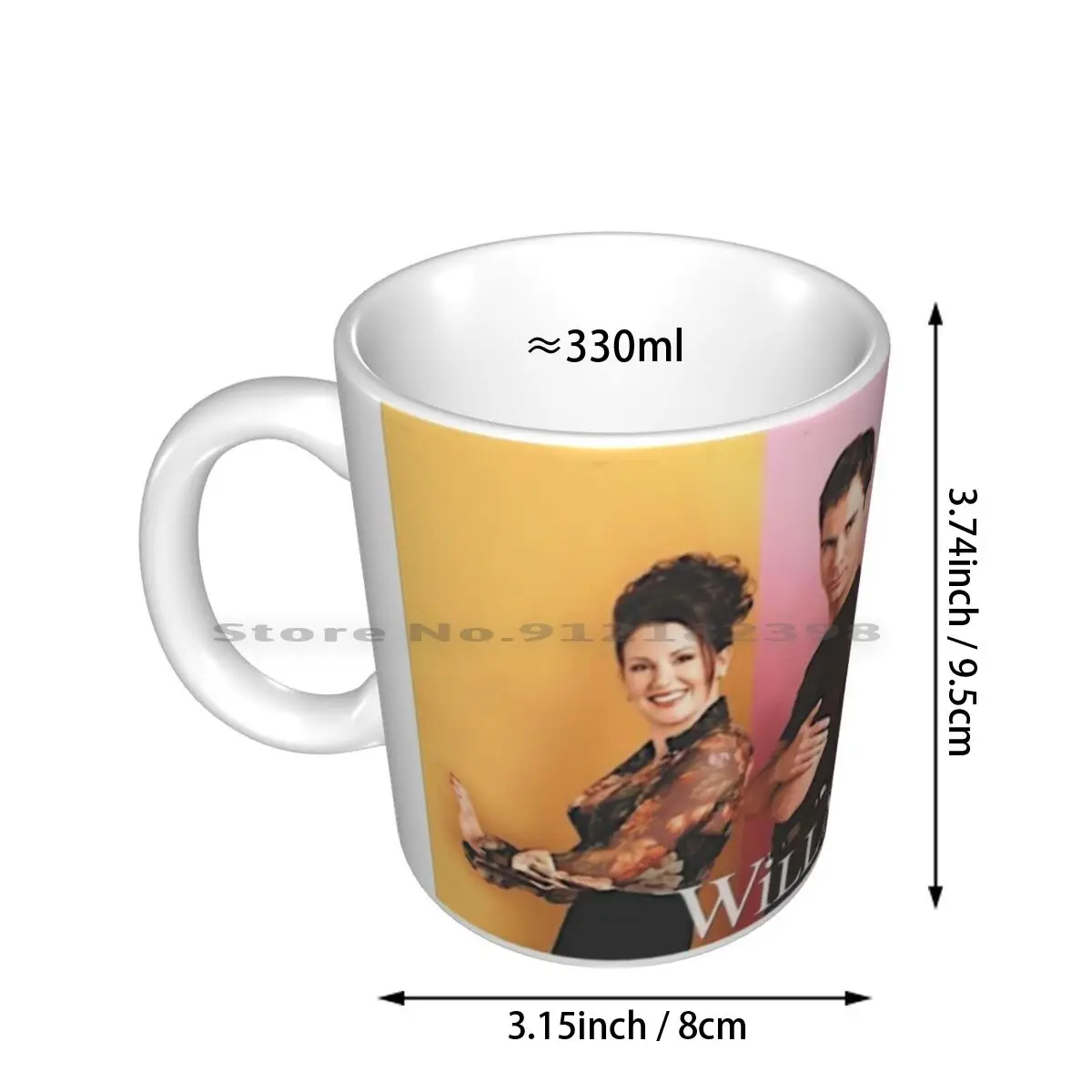 Will & Grace Ceramic Mugs Coffee Cups Milk Tea Mug Will Grace Will Truman Grace Jack Mcfarland Karen Walker Just Jack Nyc